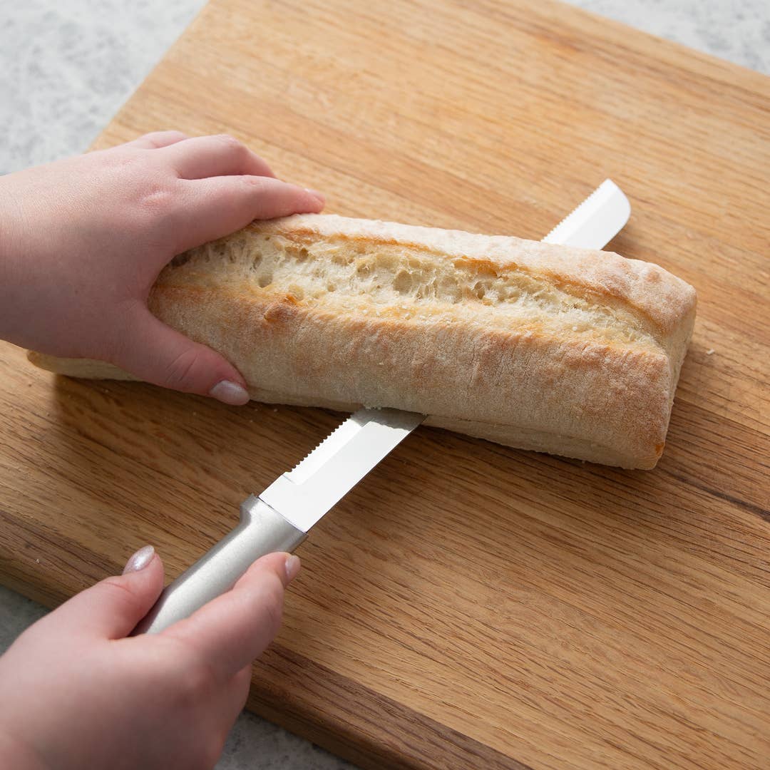 8" Bread Knife - Silver Handle