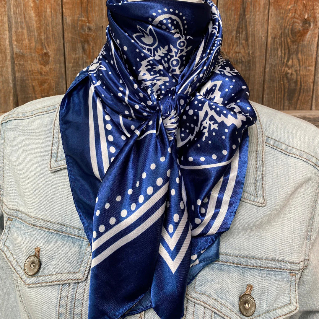Navy & White Wild Rag