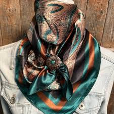 Gold & Teal Wild Rag