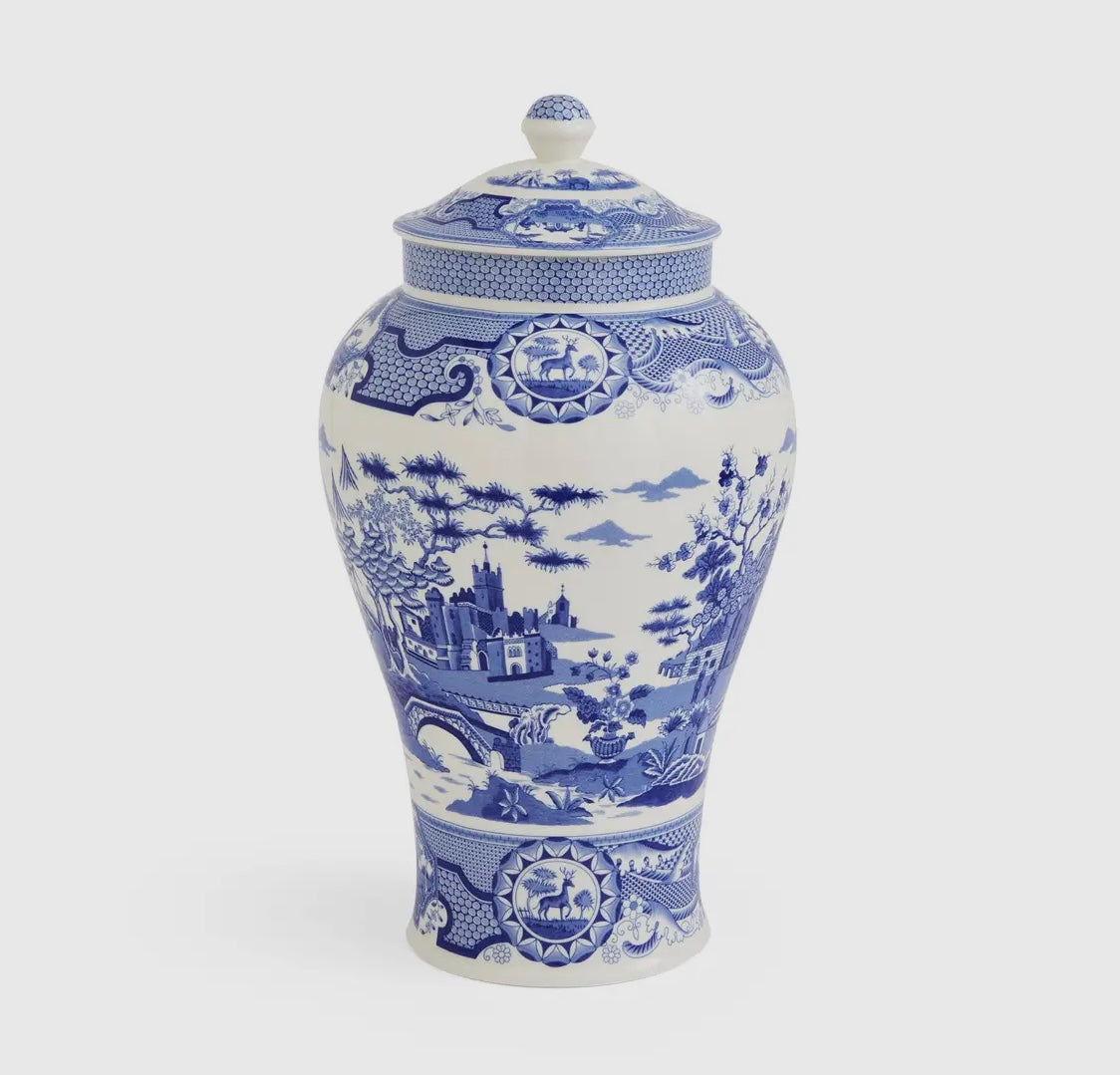 Spode Blue Italian Ginger Jars