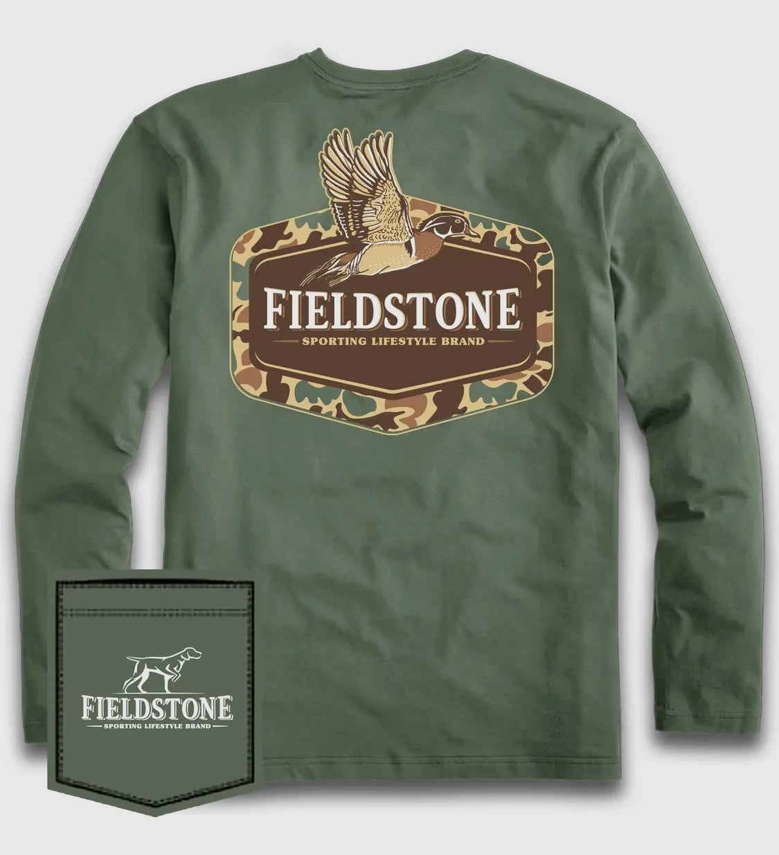 Fieldstone Camo Duck Long Sleeve Top
