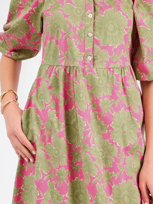 Riley Dress | Garden District Green