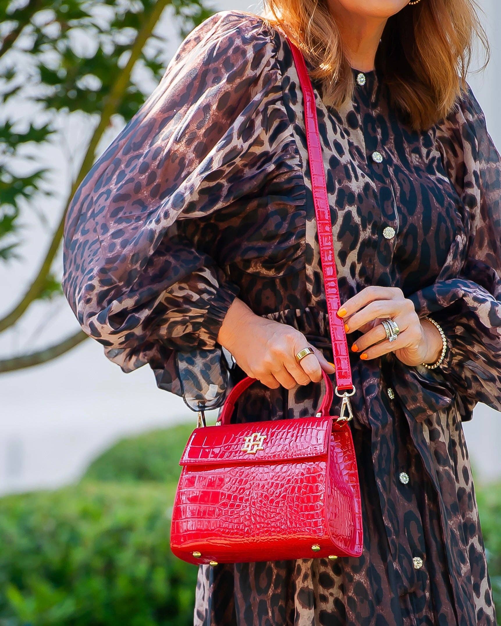 Vivienne Handbag Red Patent EC