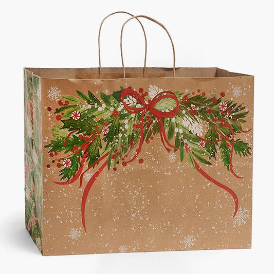 Christmas Greenery Paper Gift Bags