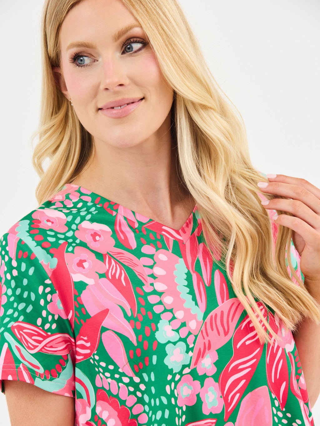 Women's Alli Pajama Shorts Set | Canopy Gleam Green