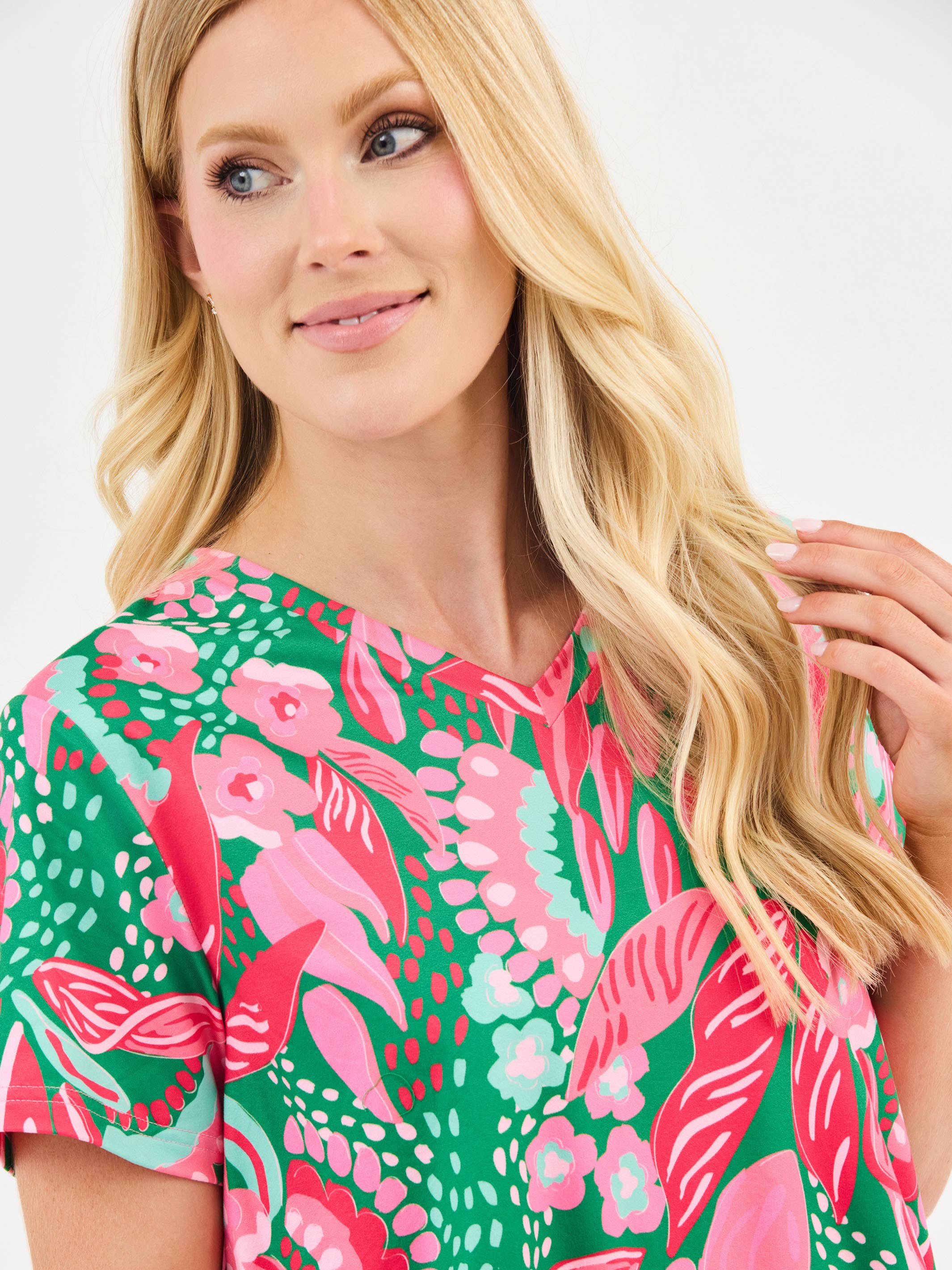 Women's Alli Pajama Shorts Set | Canopy Gleam Green