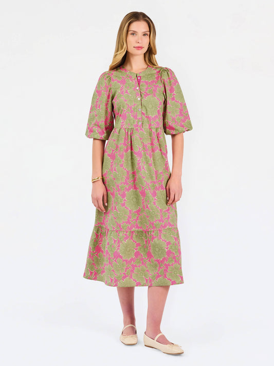 Riley Dress | Garden District Green