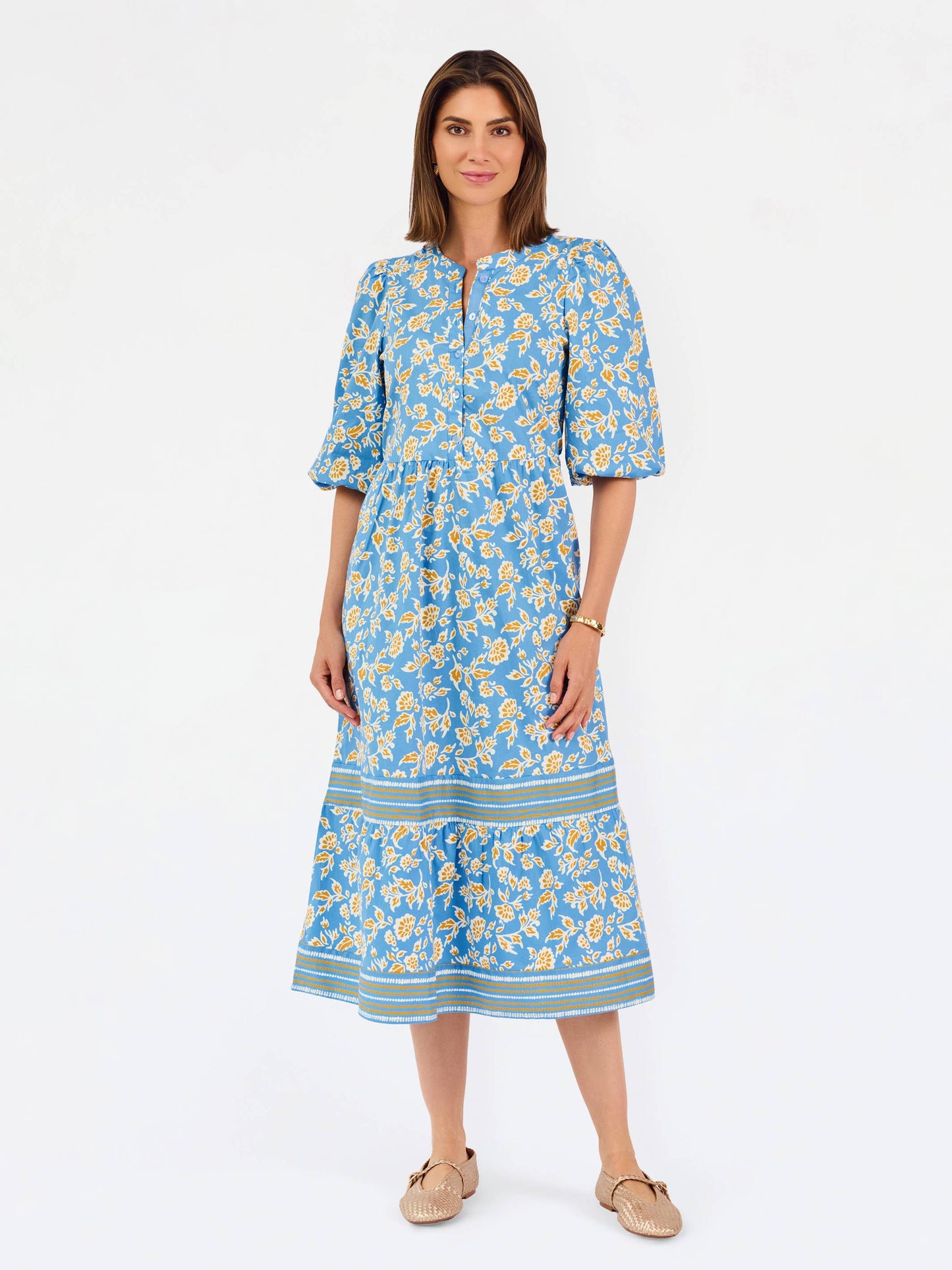 Riley Dress | Ivy Script Gold