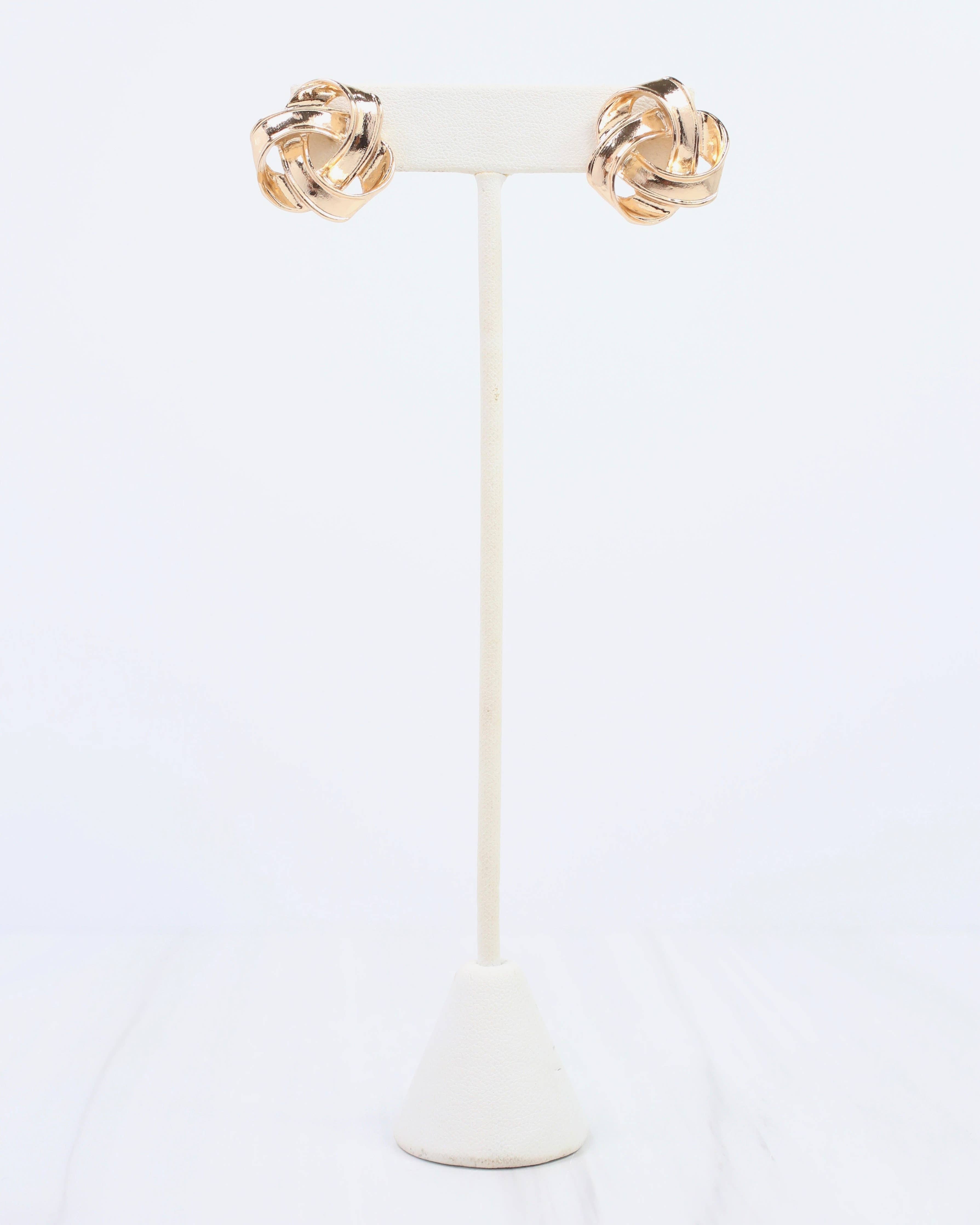Telluride Twisted Stud Earring Gold