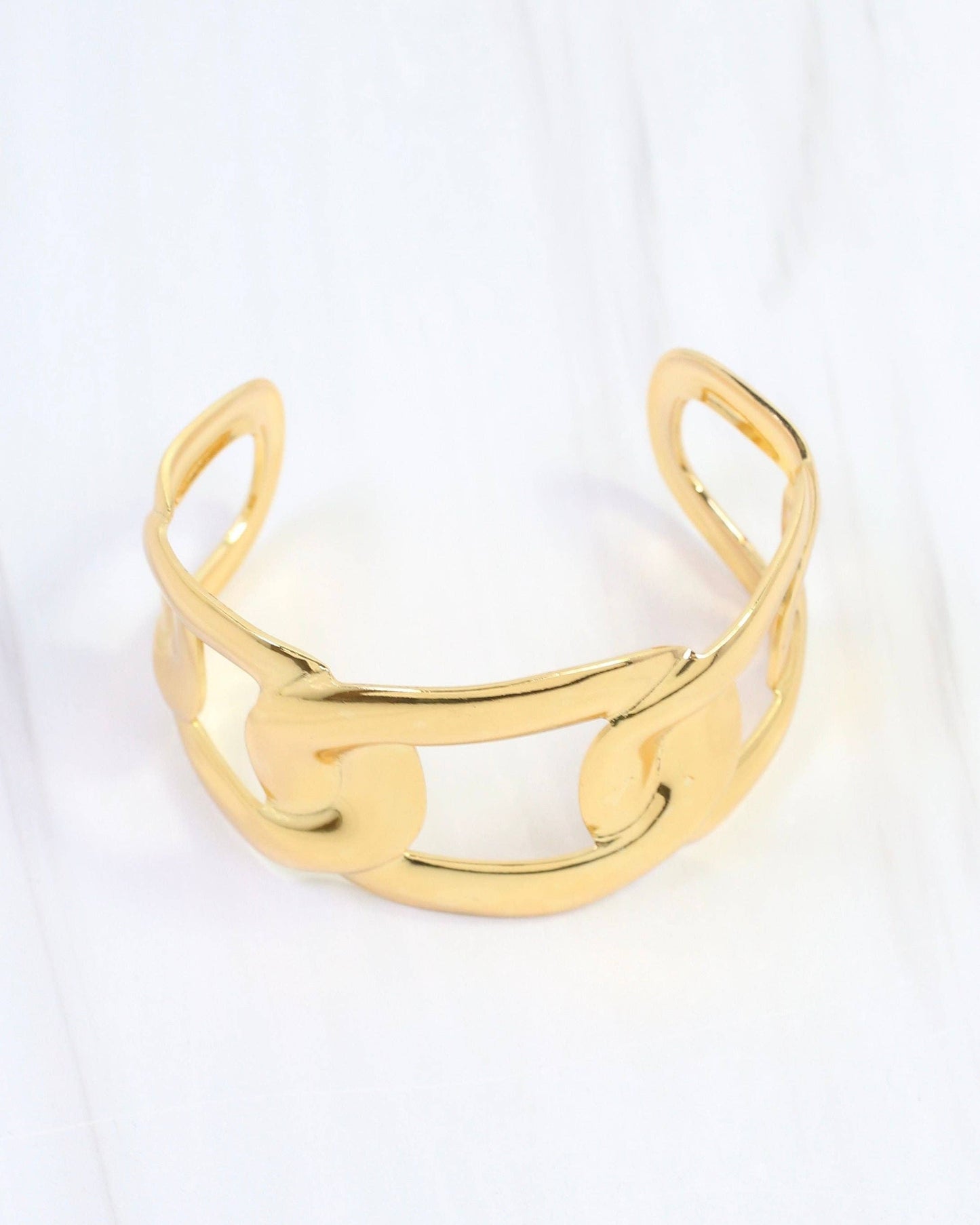 Jenny Link Cuff Bracelet Gold