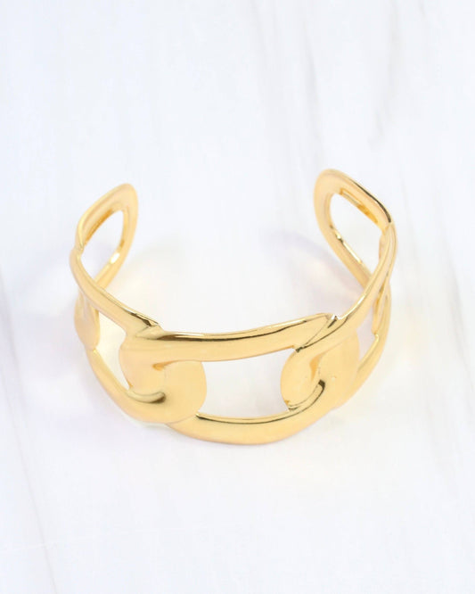 Jenny Link Cuff Bracelet Gold