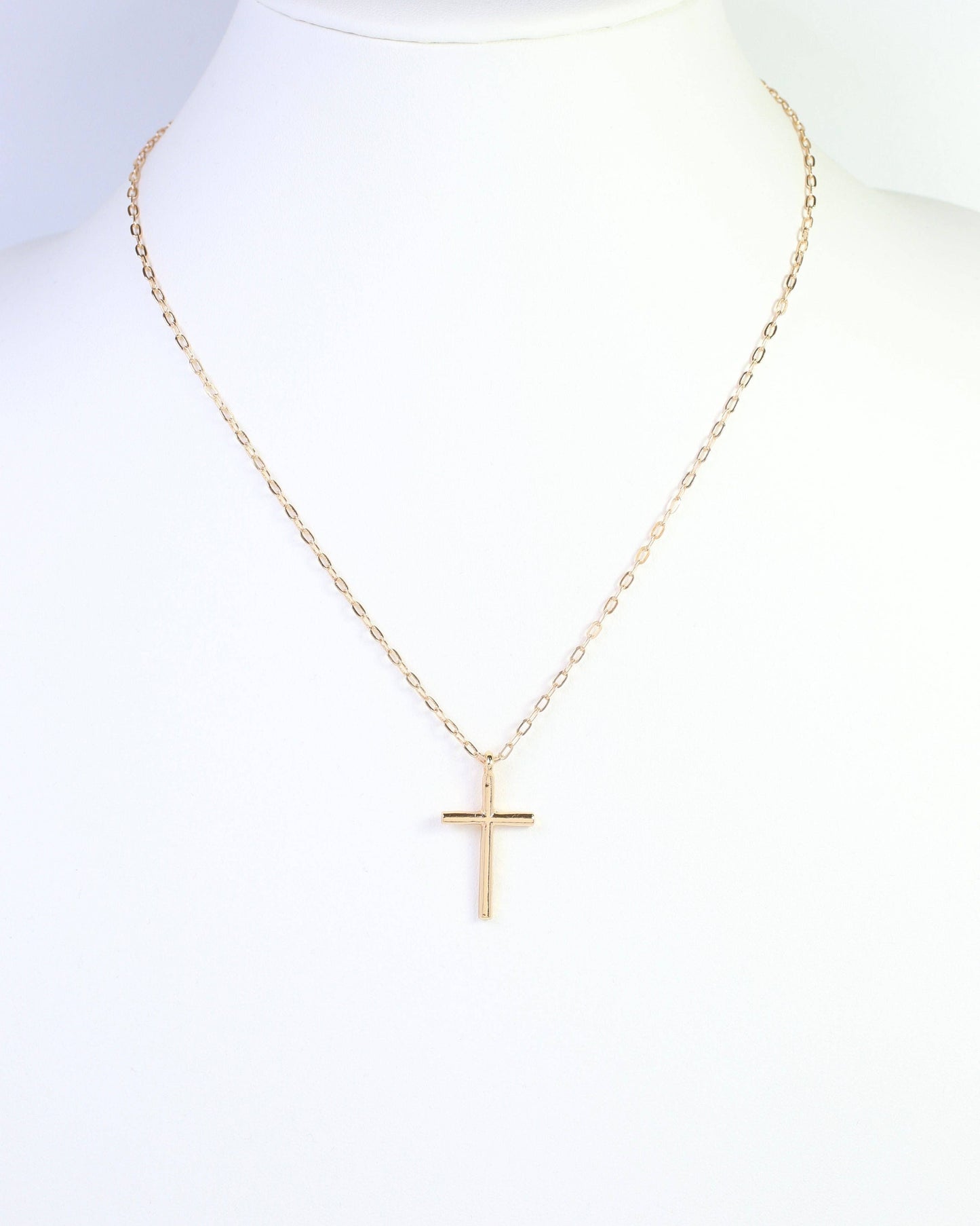 Carla Cross Necklace Gold