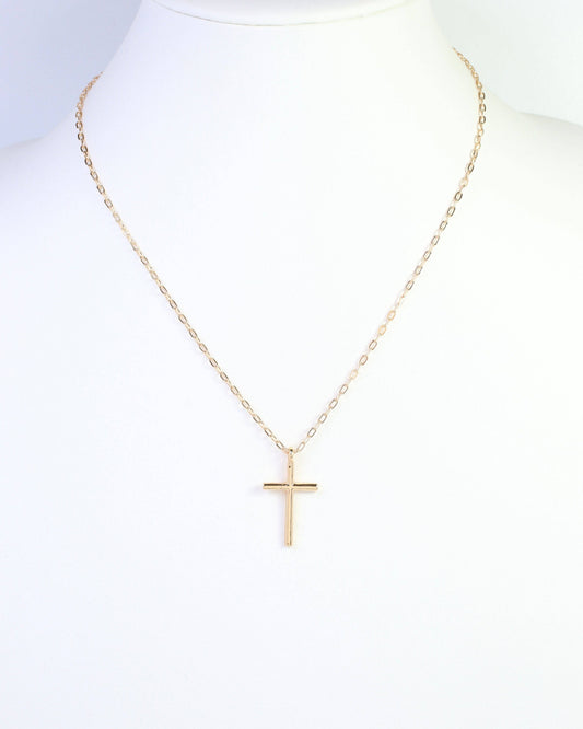 Carla Cross Necklace Gold