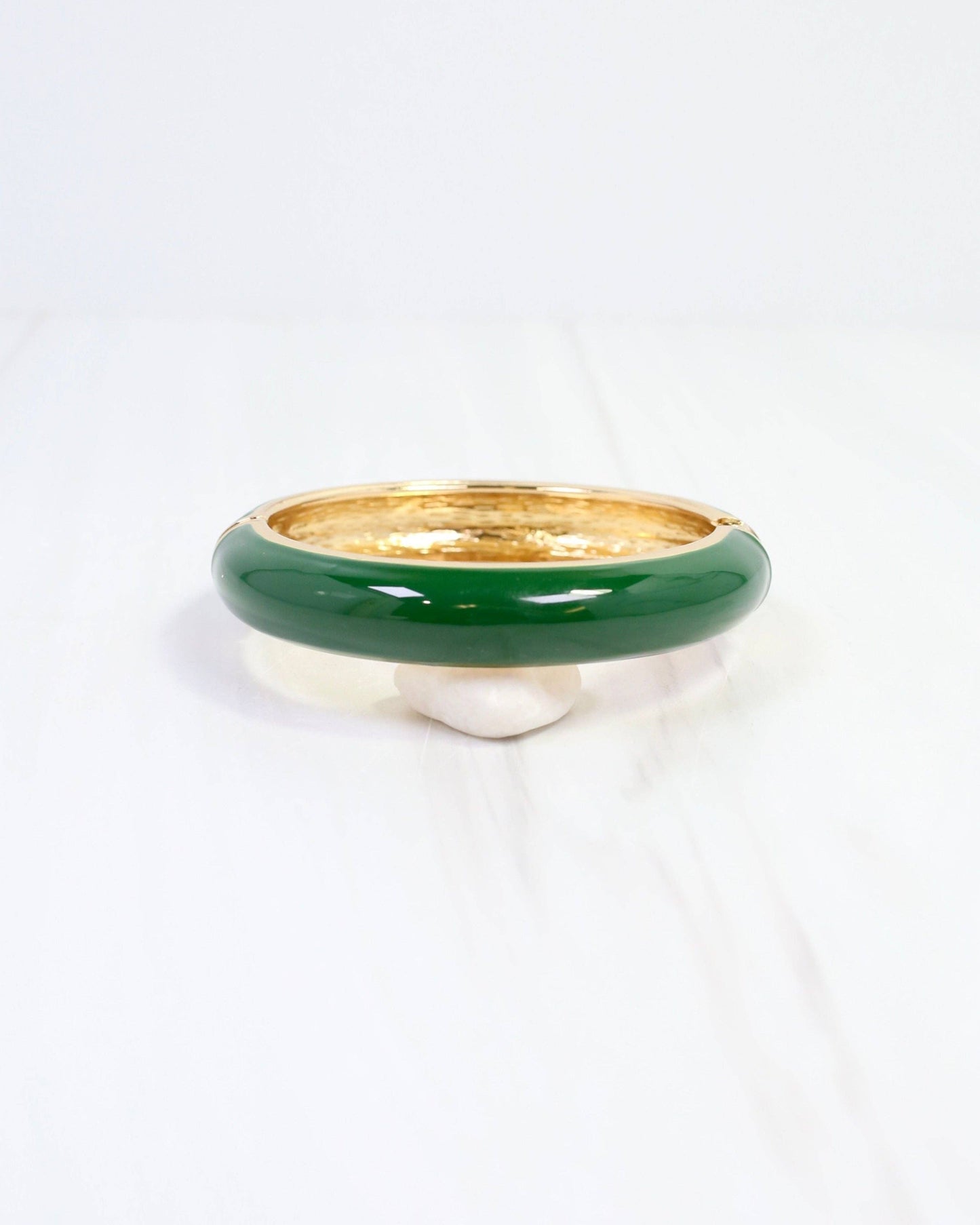 Jana Hinged Bangle Bracelet Green