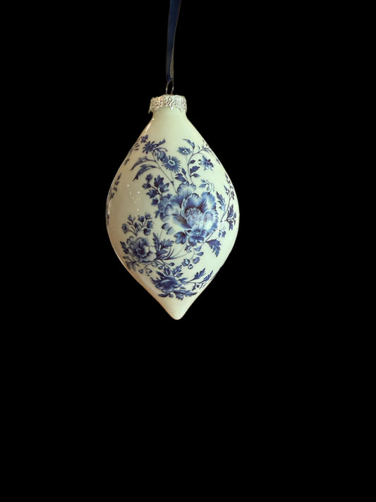 Blue Floral Ornament