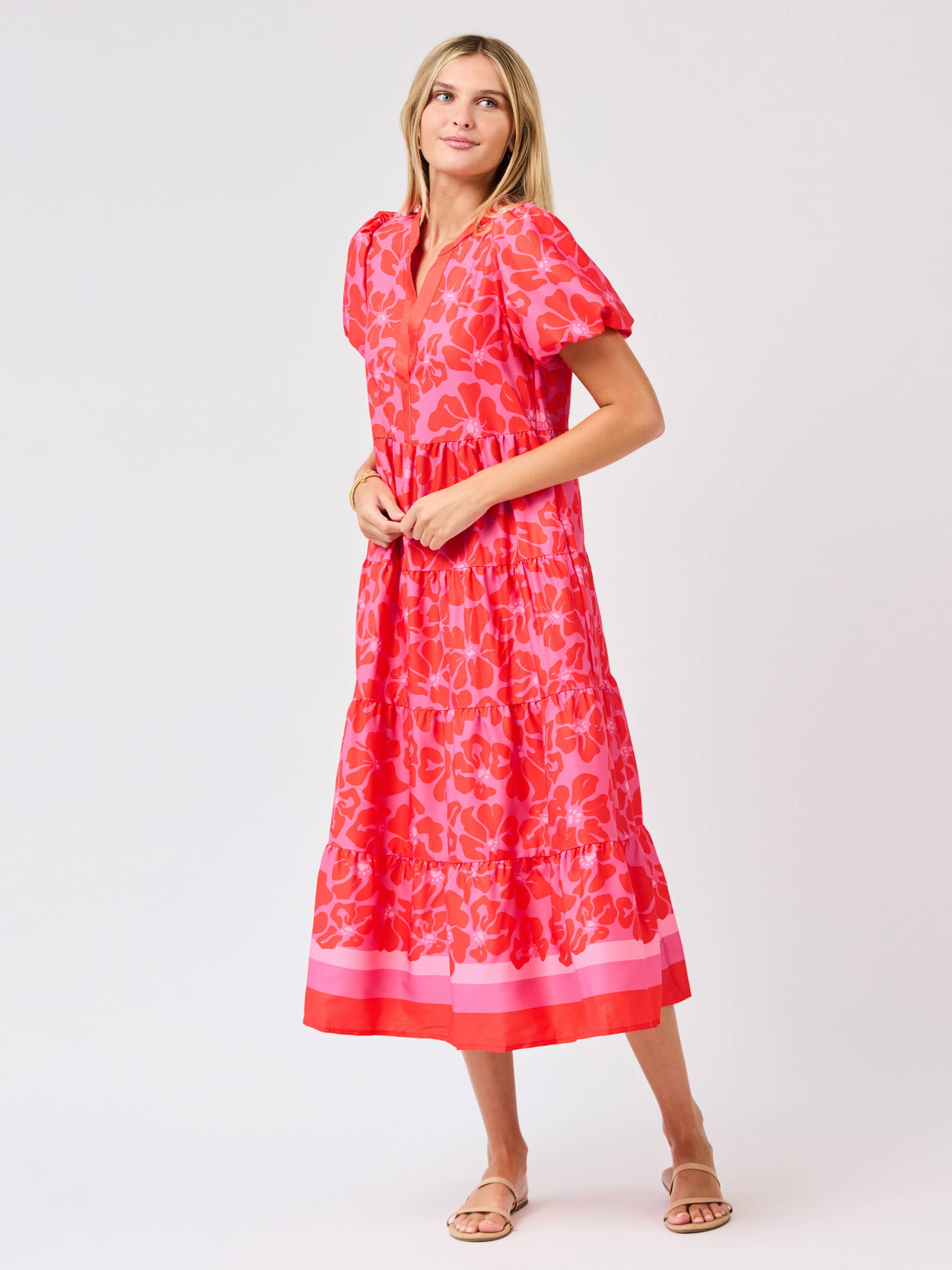 Kinsley Dress | Garden Samba Pink