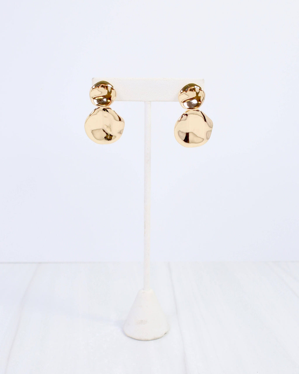 Aimee Wave Drop Earring Gold