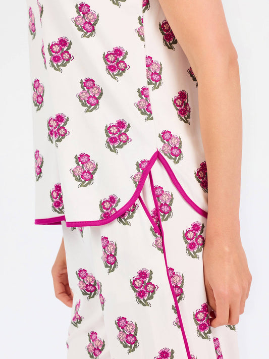 Melody Pajama Pants Set | Fable Floral Pink