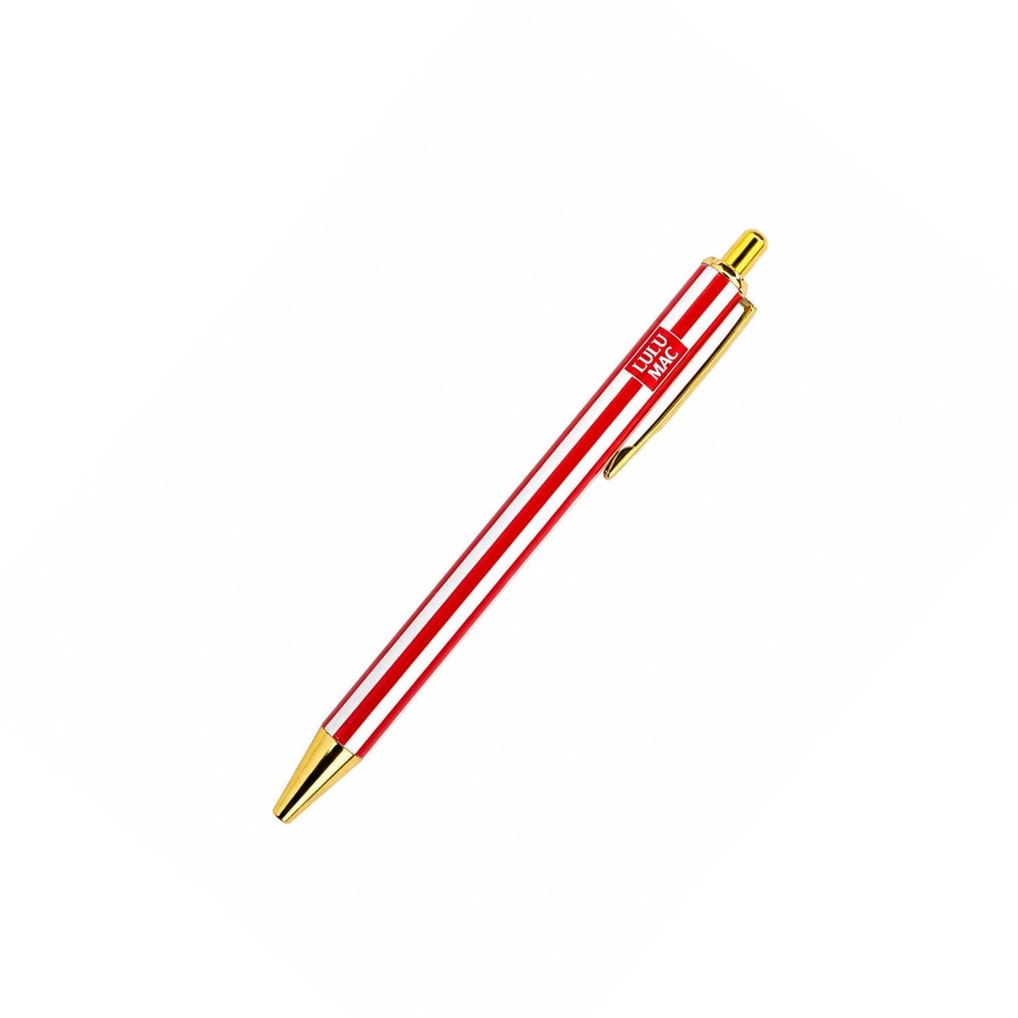 LM-PEN-DB Red/White Stripe Ink Pen
