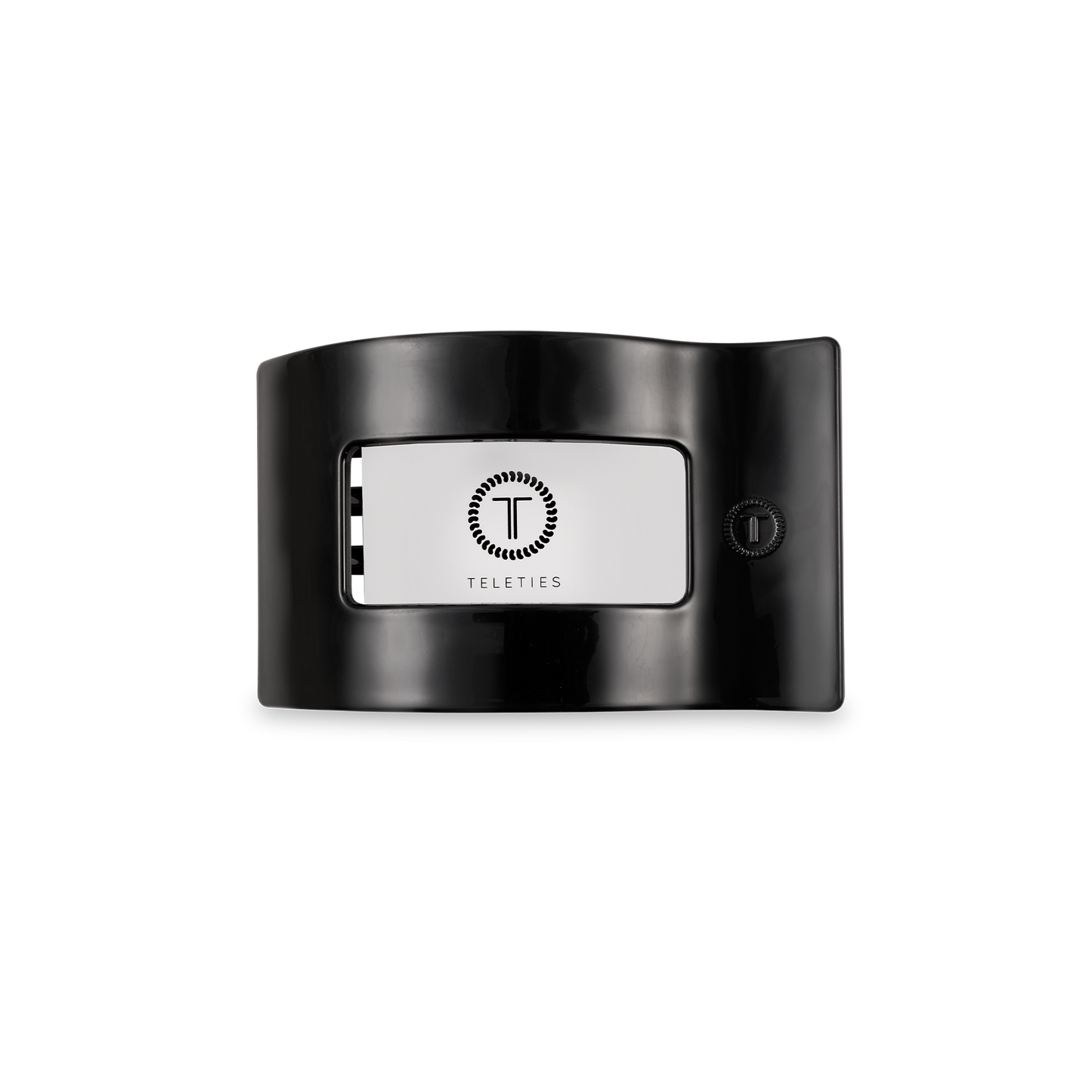 Flat Rectangle Hair Clip | Small | Jet Black