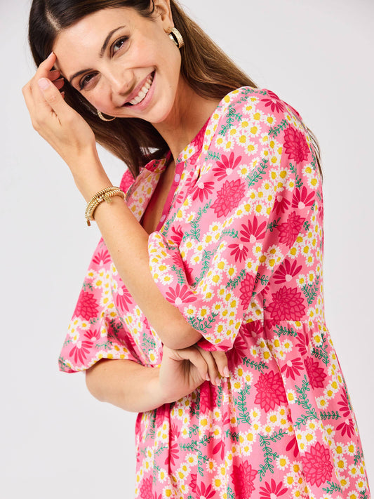 Riley Dress | Daisy Chain Pink