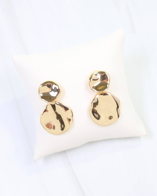 Aimee Wave Drop Earring Gold