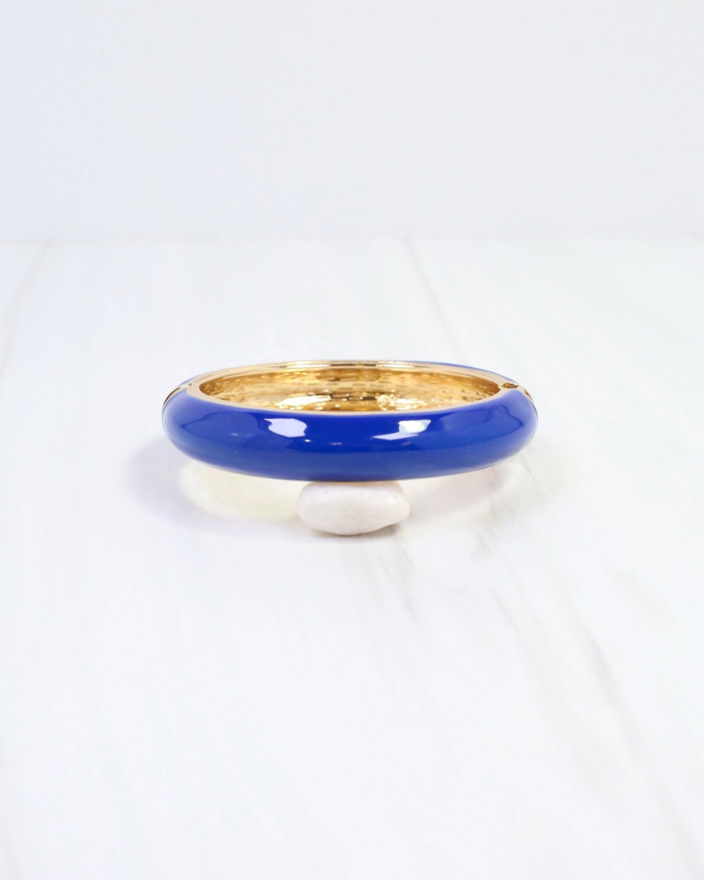 Jana Hinged Bangle Bracelet Blue