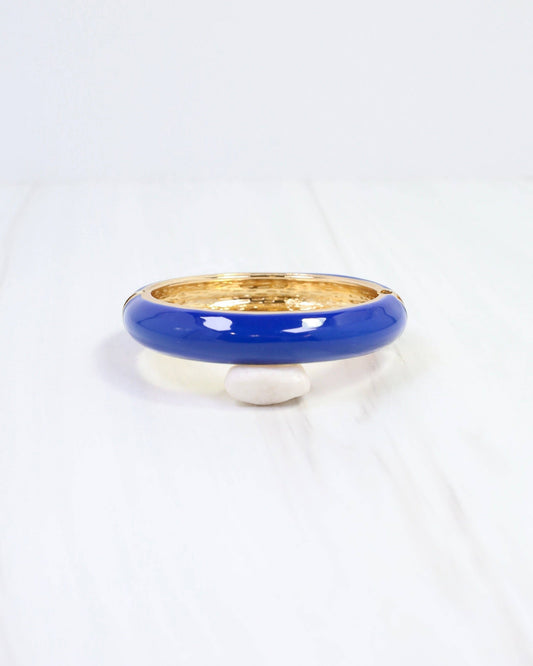Jana Hinged Bangle Bracelet Blue