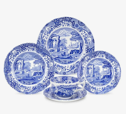 Spode Blue Italian 5 piece place setting
