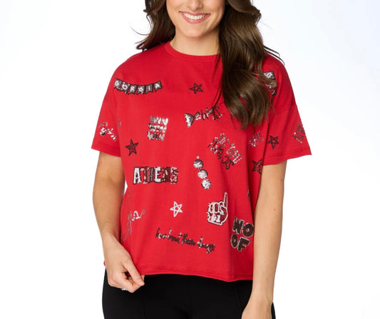 UGA Sequin Spirit Tee