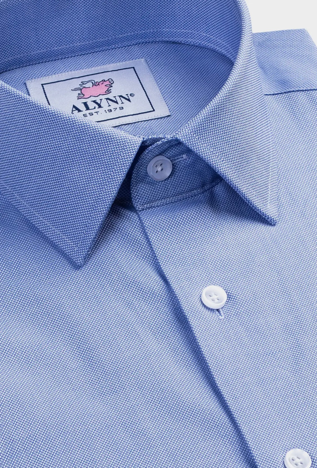 Elijah Slim Fit Medium Blue Dress Shirt by Alynn