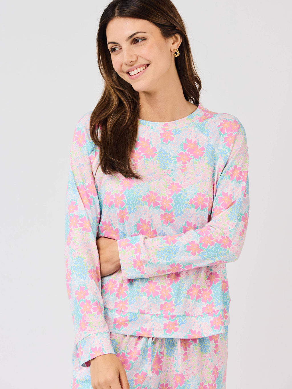 Women's Annie Pajama Shorts Set | Primrose Path Multi