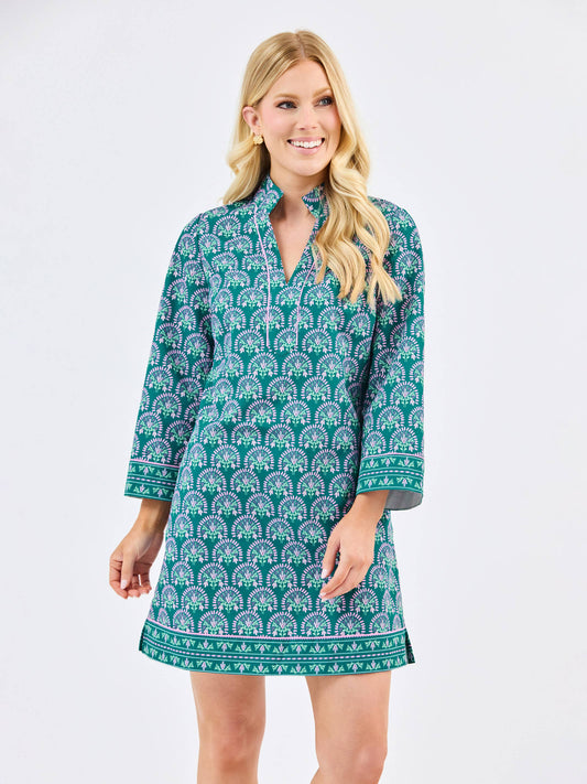 Brenda Dress | Sunshower Flora Ocean