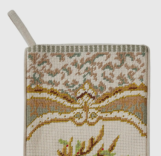 Reindeer Needlepoint Stocking