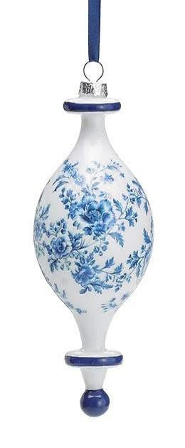 Blue and white Finial ornament