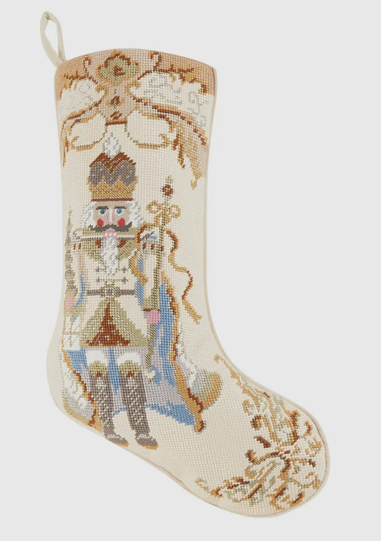 Nutcracker Needlepoint Stocking