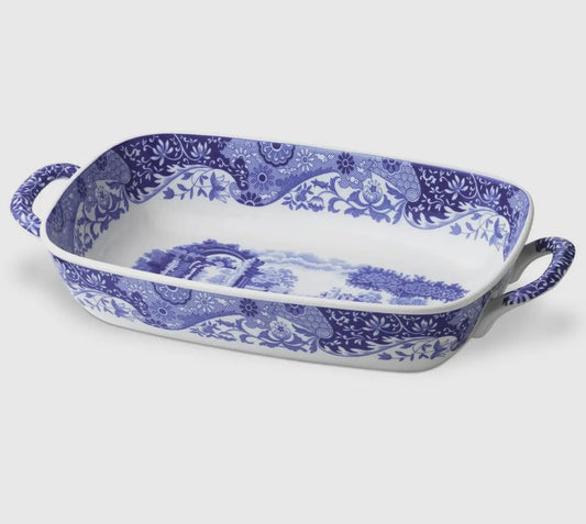 Spode Blue Italian Handled Serving Tray