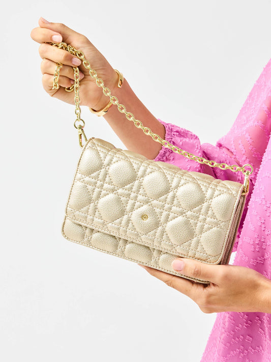 Night Out Crossbody Bag | Champagne