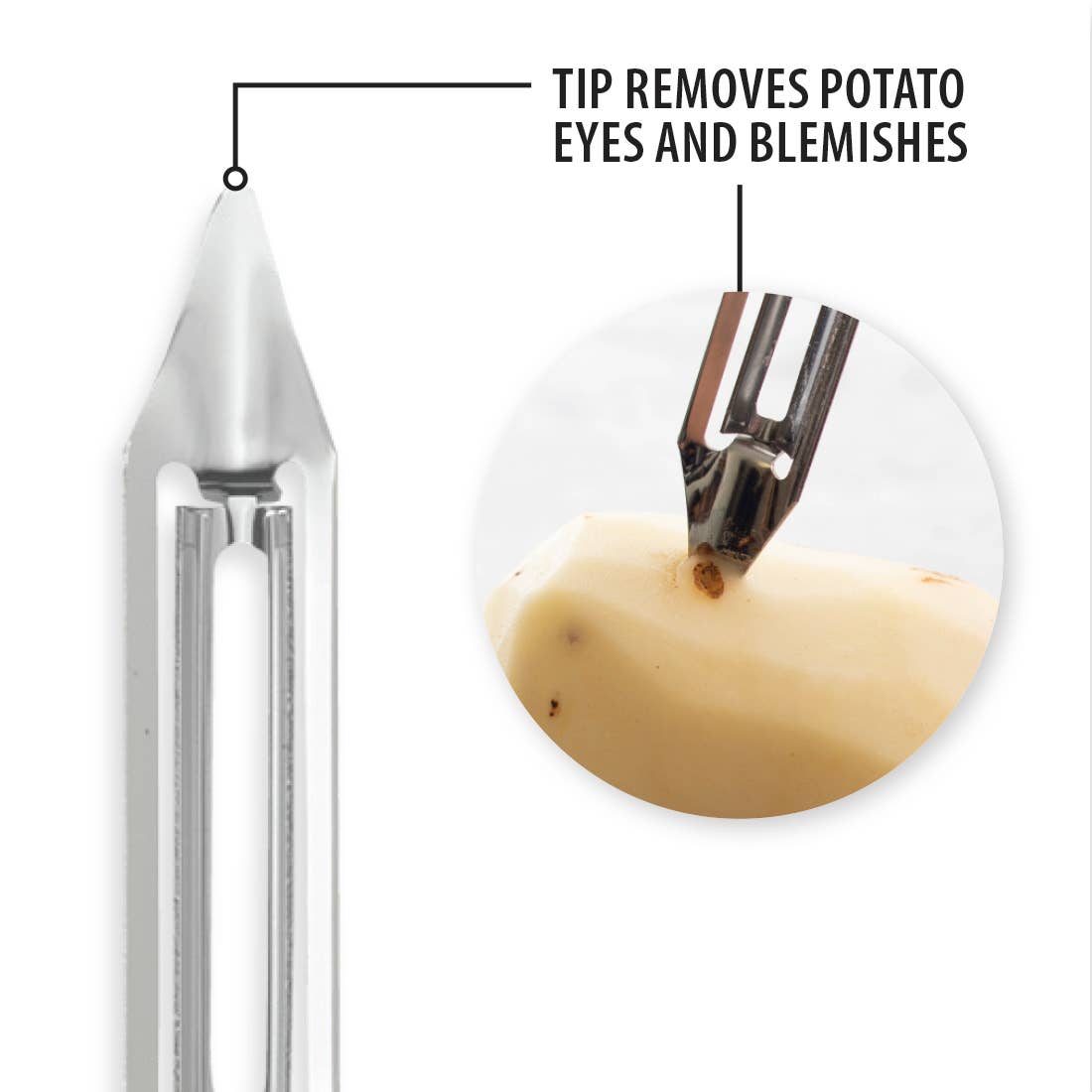 Vegetable Peeler - Silver Handle