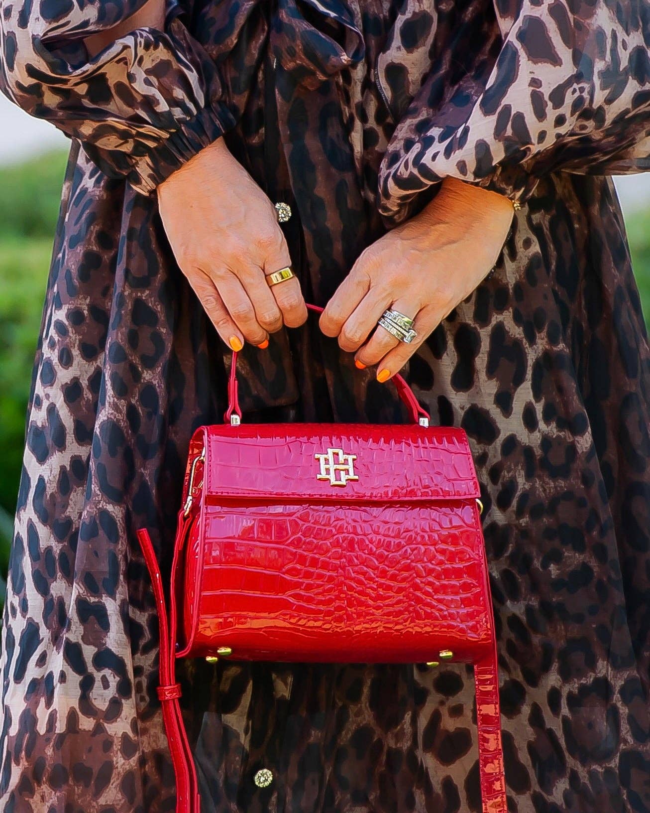Vivienne Handbag Red Patent EC