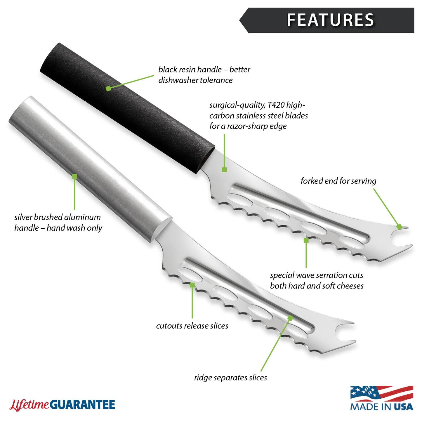 Cheese Knife - Silver Handle