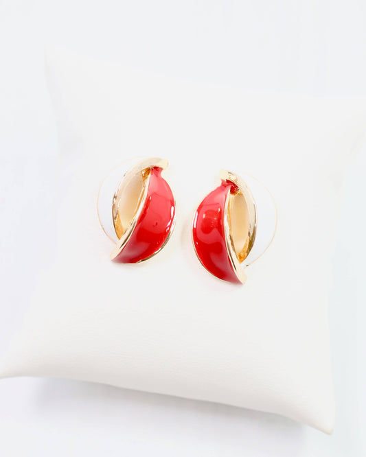 Cora Game Day Earring Red White