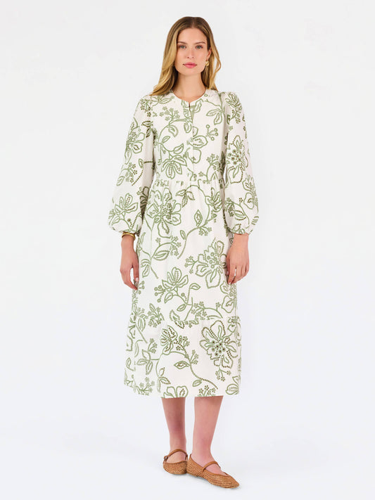 Riley Dress | Lacecap White