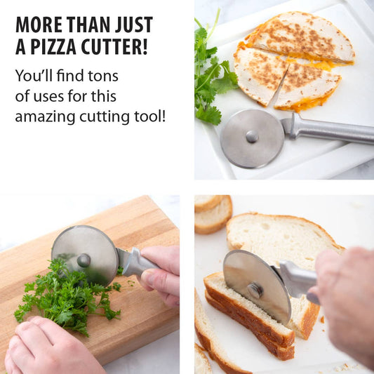 Pizza Cutter - Silver Handle