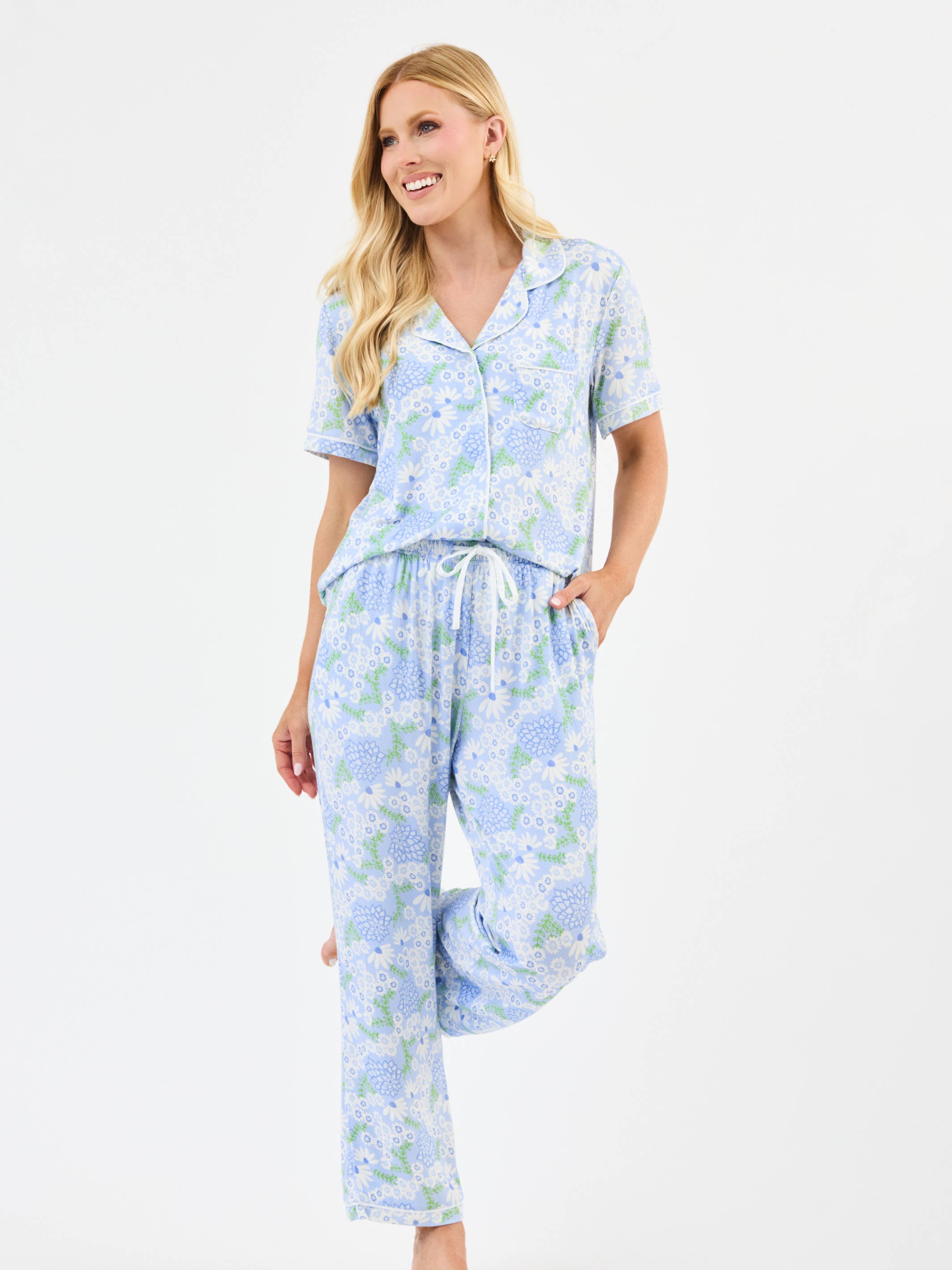 Charlotte Pant Set | Daisy Chain Blue