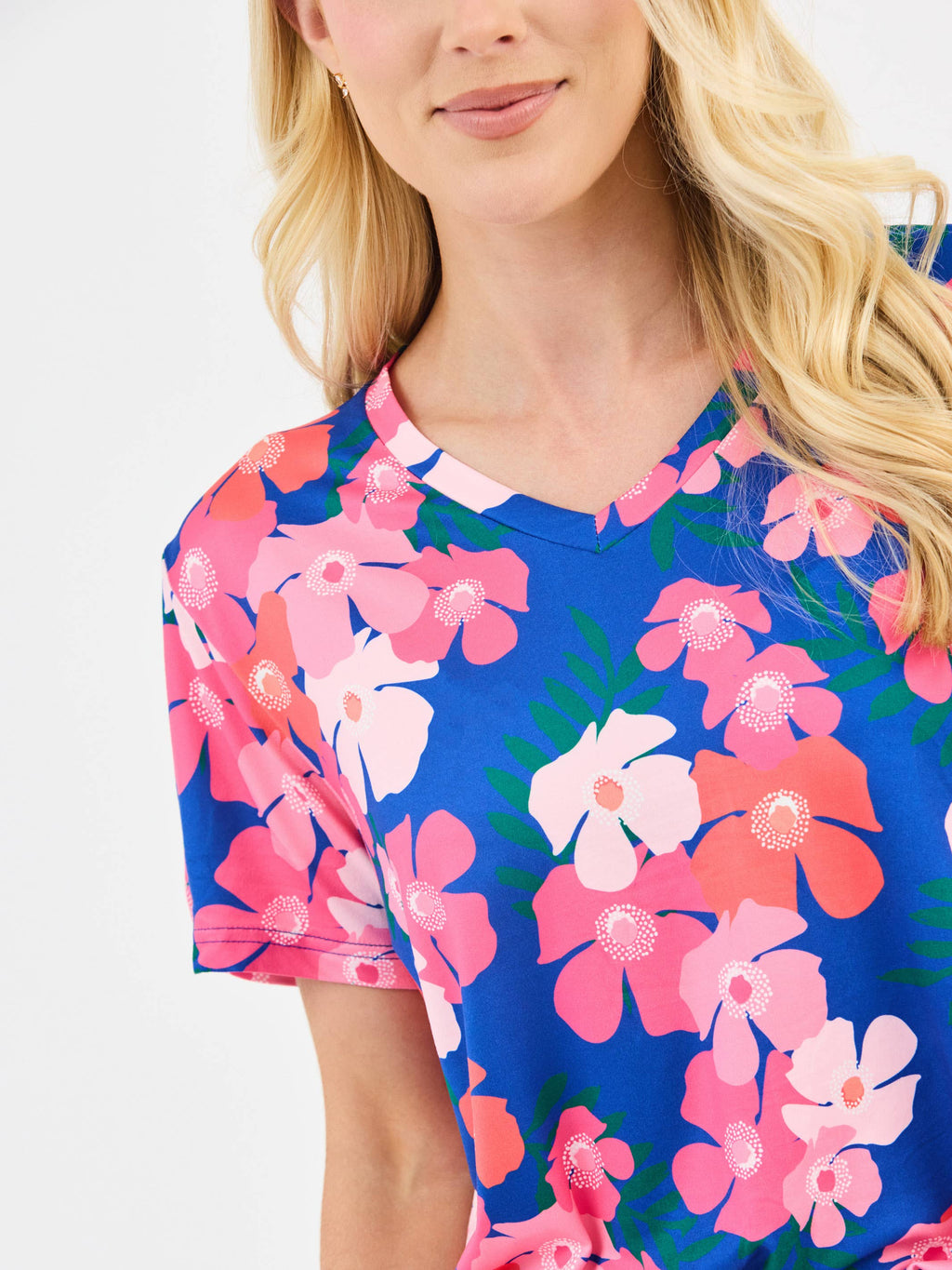 Women's Alli Pajama Shorts Set | Petal Pop Blue