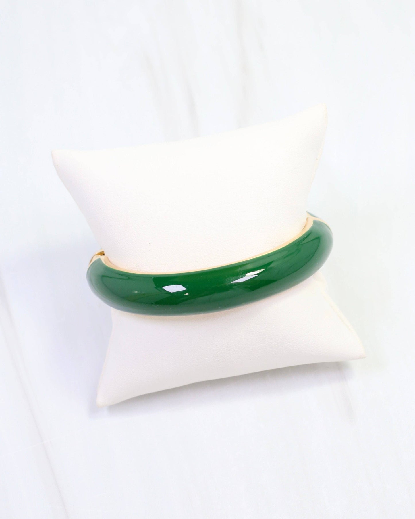 Jana Hinged Bangle Bracelet Green