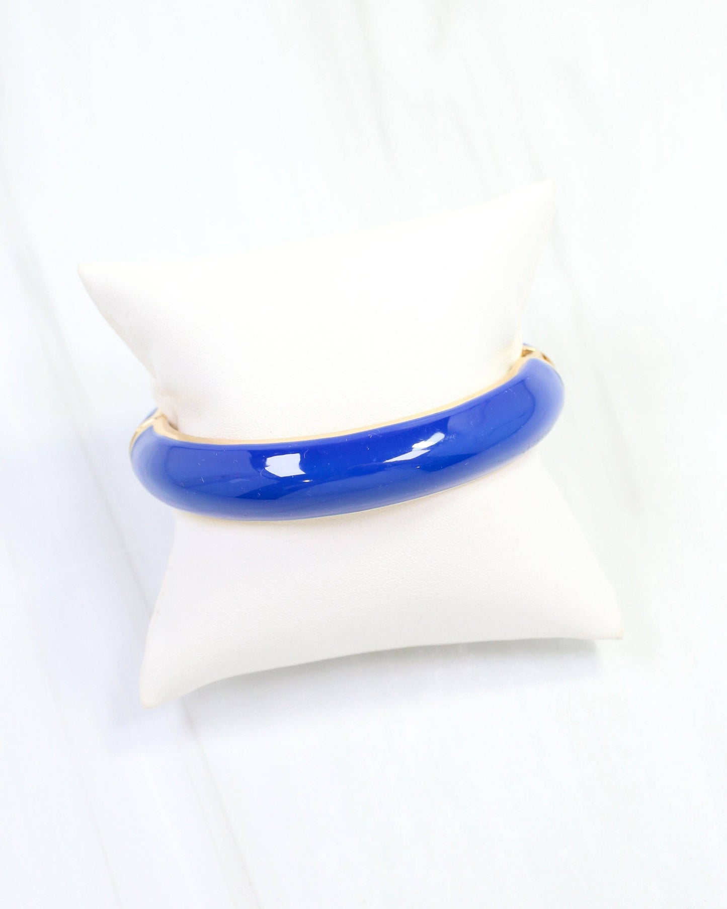 Jana Hinged Bangle Bracelet Blue